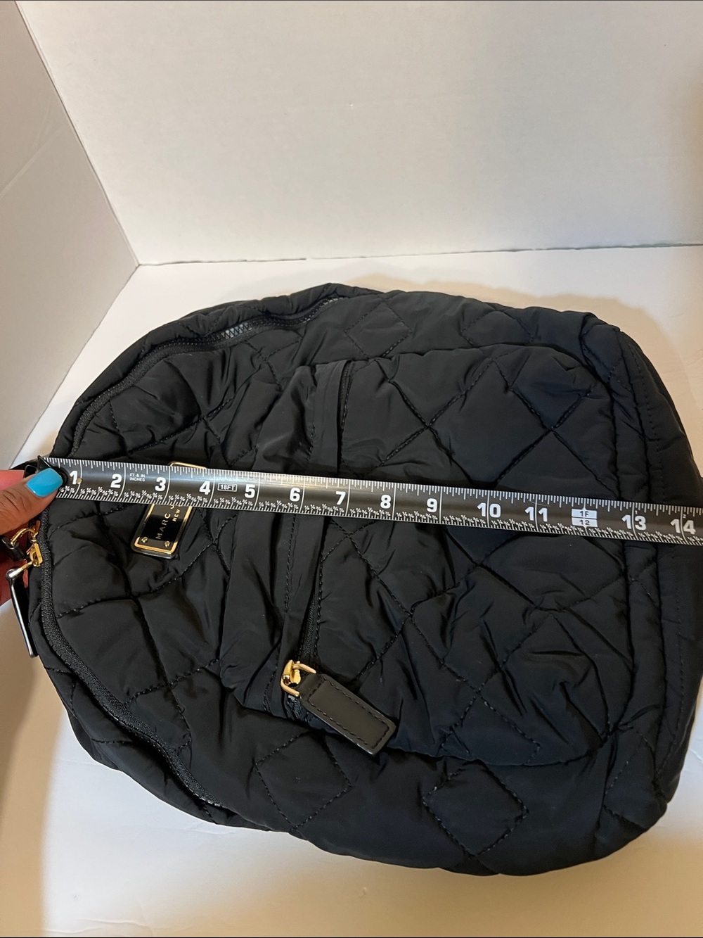Marc Jacobs Black Quilted Backpack - Picture 13 of 15